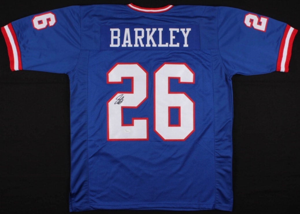 Signed saquon sale barkley jersey