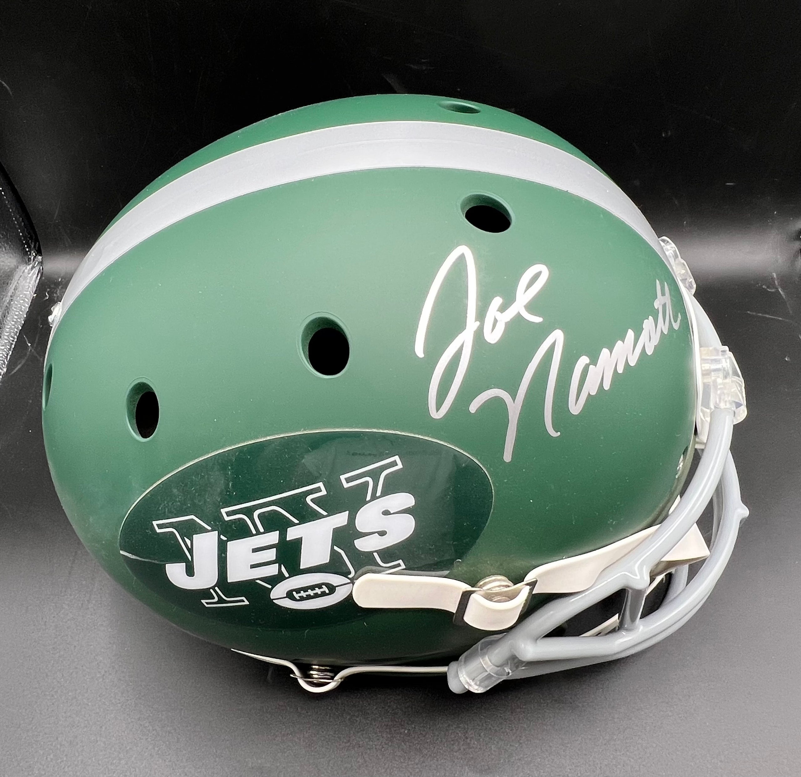 Joe namath signed helmet sales